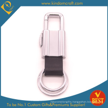 Factory Price High Quality Free Personal Design Leather Key Chain From China